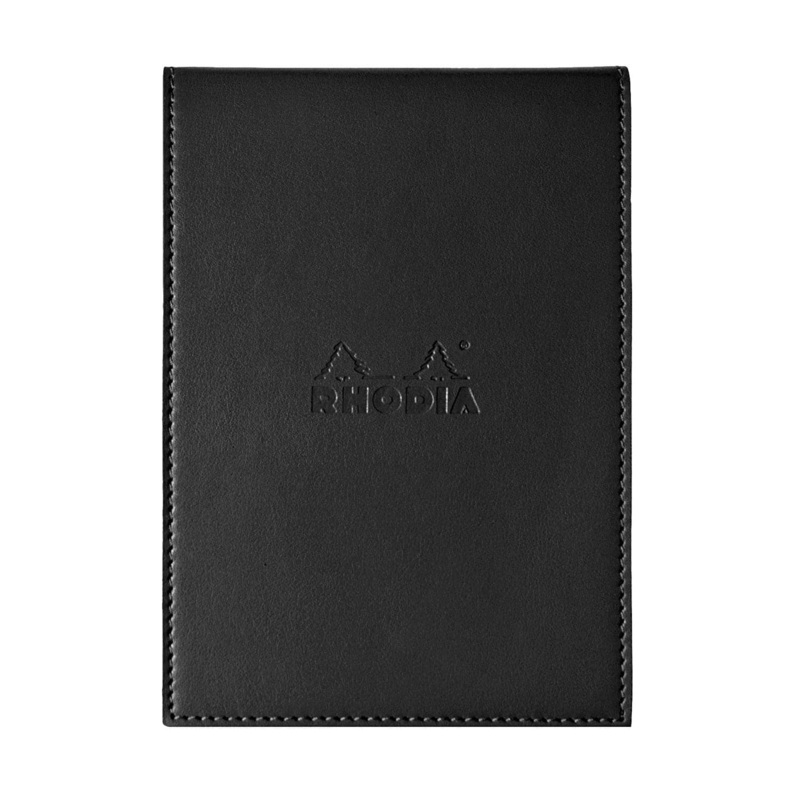 Rhodia Pad Holder in Black with Graph Pad with Pen Loop – 4.5 x 6.25