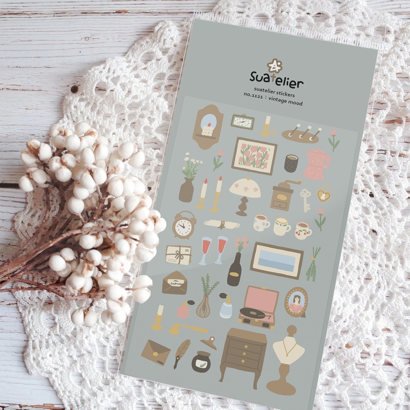 Suatelier Daily Deco Stickers – Vintage Mood Sticker