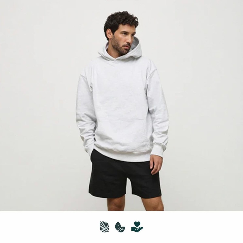 WNSDY Essential Hoodie|Black|Grey Marle