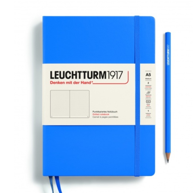 Leuchtturm1917 Recombine A5 Medium Hardcover Notebook – Dotted / Sky