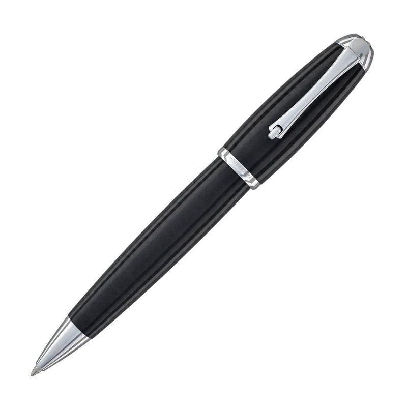 Monteverde Super Mega Ballpoint Pen in Carbon Fiber with Chrome Trim