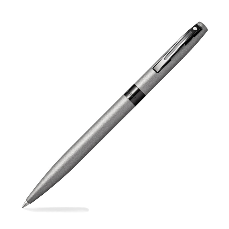 Sheaffer Reminder Ballpoint Pen in Matte Gray with Black PVD Trim