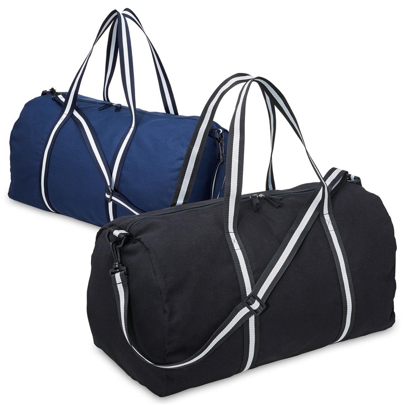 Canvas Duffle|Black|Dark Blue