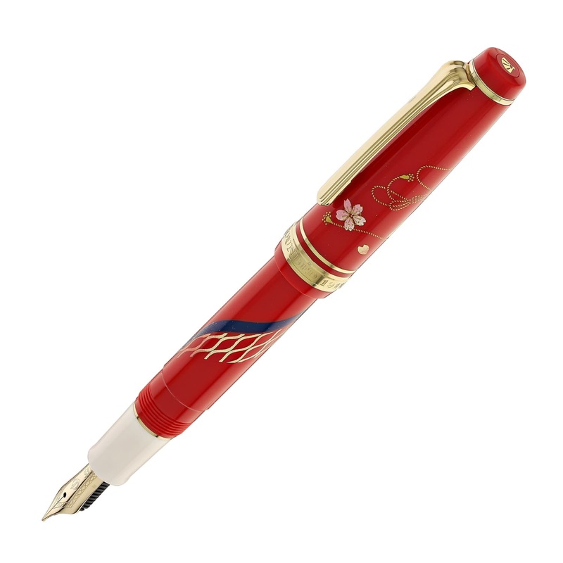 Sailor Professional Gear Slim ‘Kimono’ Fountain Pen in Prosperity with Gold IP – 14K Gold