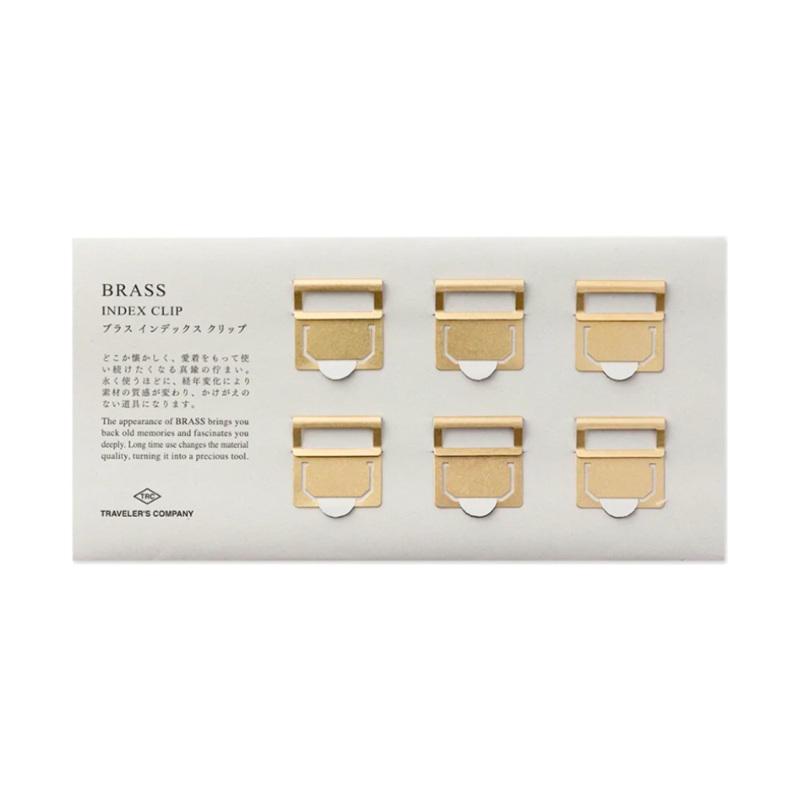 TRAVELER’S Brass Index Clip