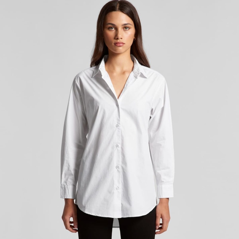 Wo’s Poplin Shirt|Black|White