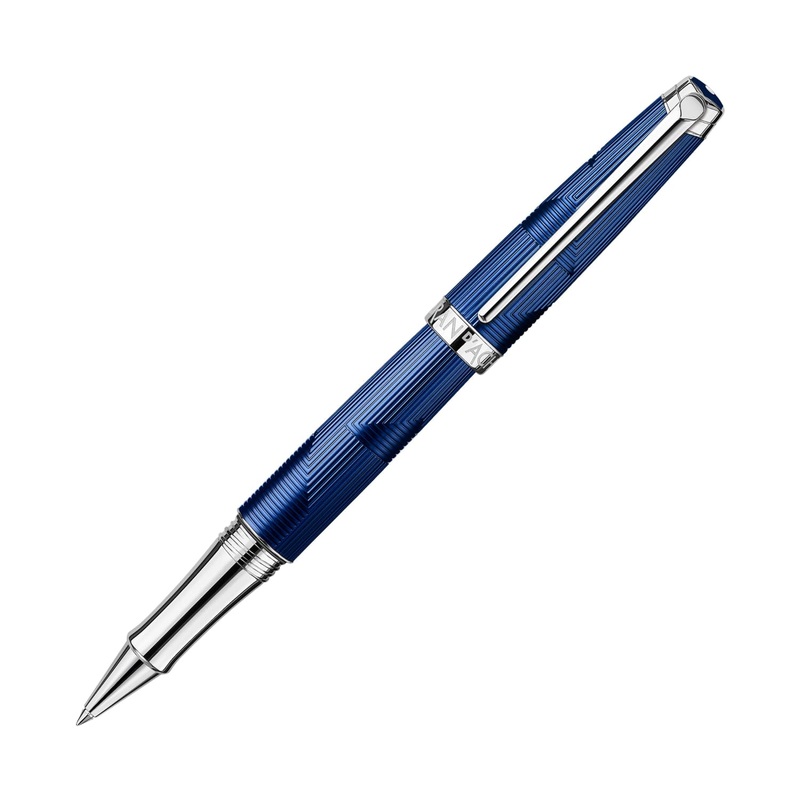 Caran d’Ache Lman Rollerball Pen in Bleu Marin