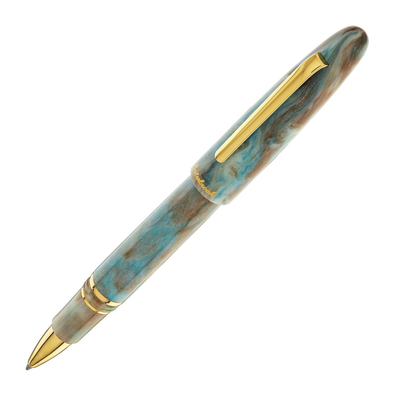 Esterbrook Estie Rollerball Pen in Avalanche with Gold Trim