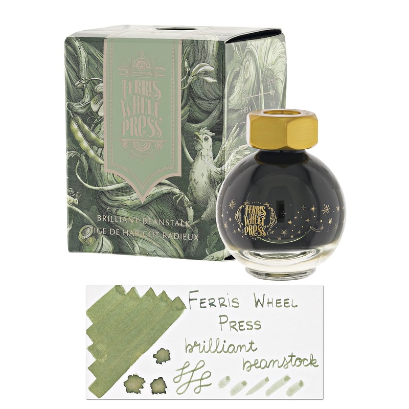 Ferris Wheel Press Bottled Ink in Brilliant Beanstalk Shimmer – 20 mL