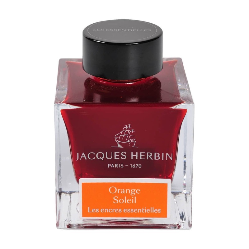J. Herbin Orange Soleil Essential Bottled Ink and Cartridges