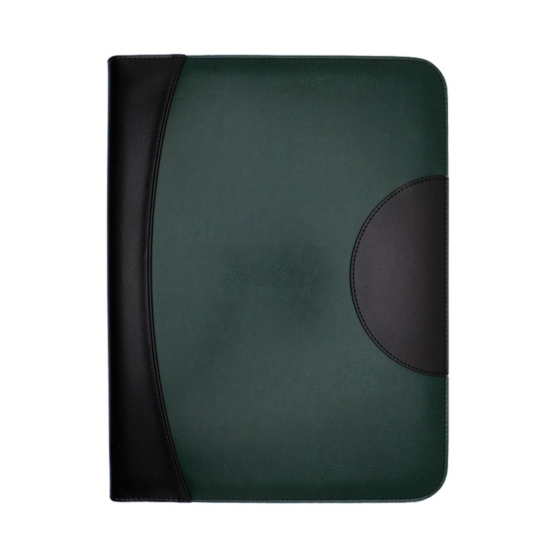 Monteverde Vegan Leather Zippered 36 Pen Case in Green/Black