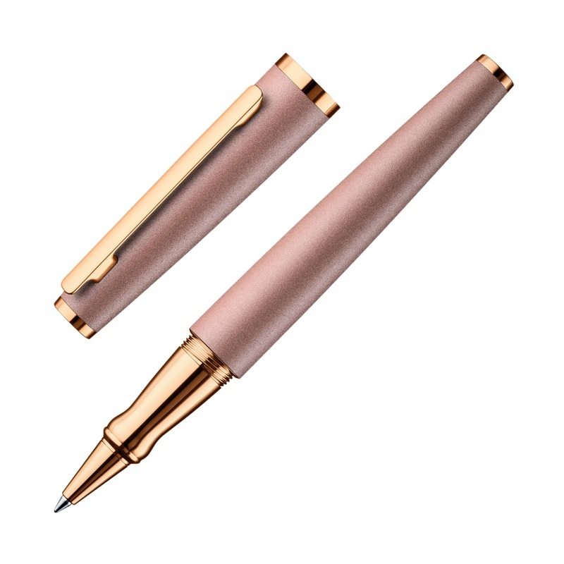 Otto Hutt Design 06 Rollerball Pen in Seashell Pink with Rosegold Trim