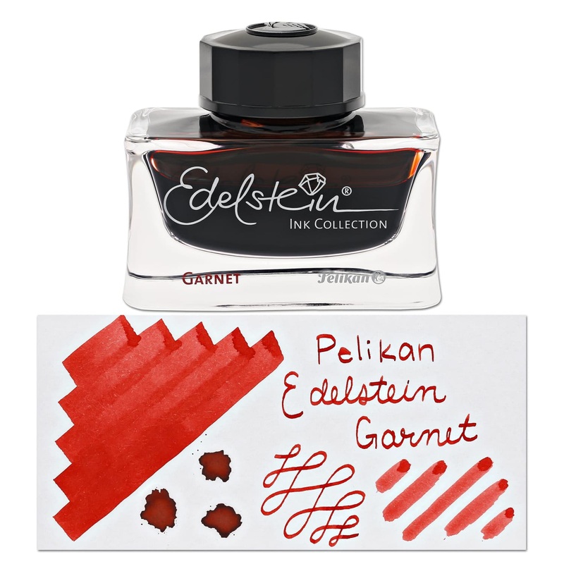 Pelikan Edelstein Bottled Ink in Garnet Red – 50mL