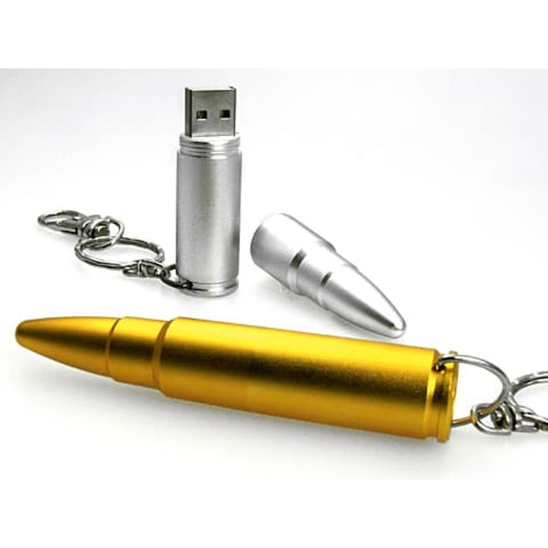 USB Bullet shape with key ring attachment ( factory Direct MOQ)