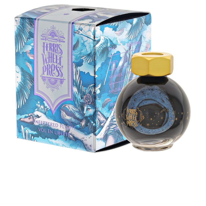 Ferris Wheel Press Bottled Ink in The Wild Swans Unfettered Flight – 20 mL