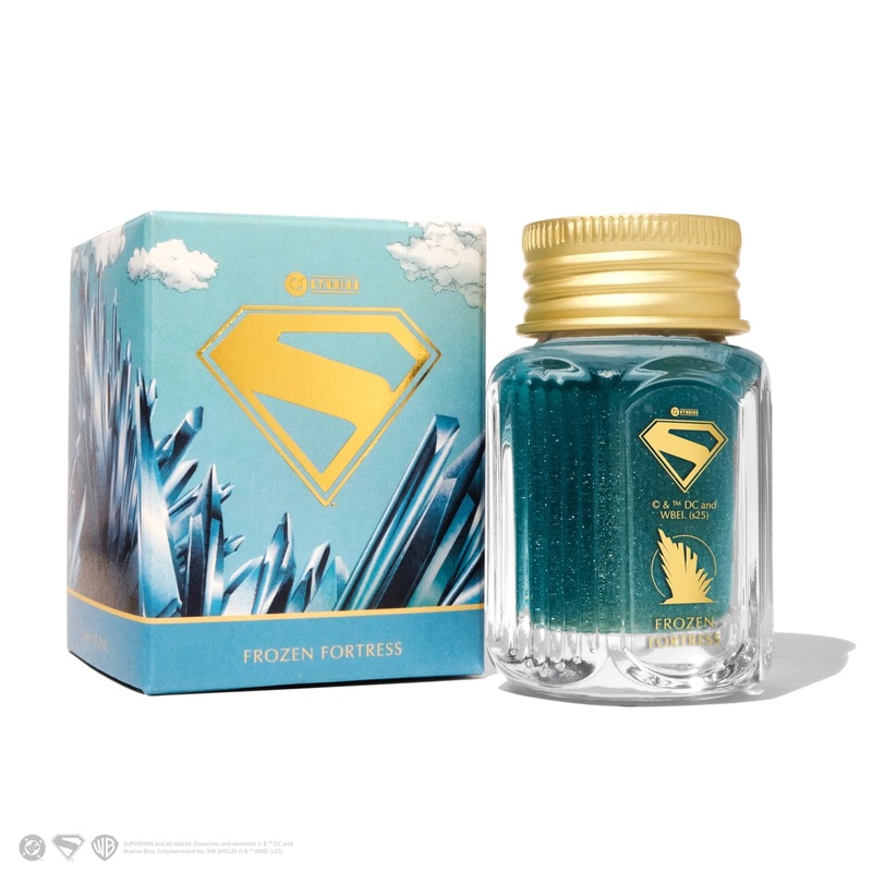 Ferris Wheel Press Superman Themed Bottled Ink in Frozen Fortress  – 28 mL