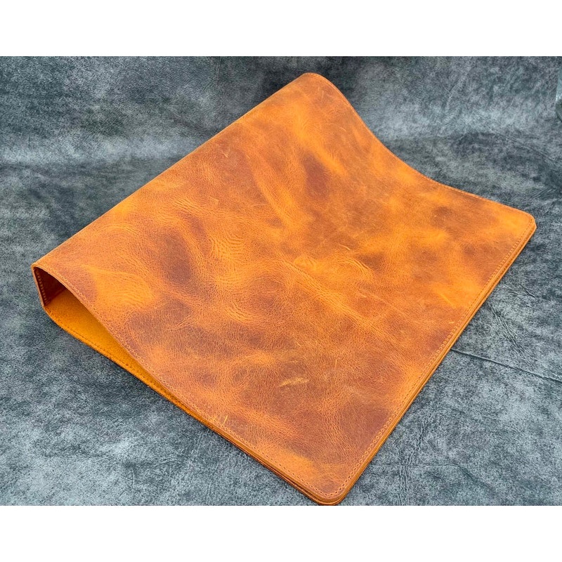 Galen Leather 3 Ring Binder – Crazy Horse Brown