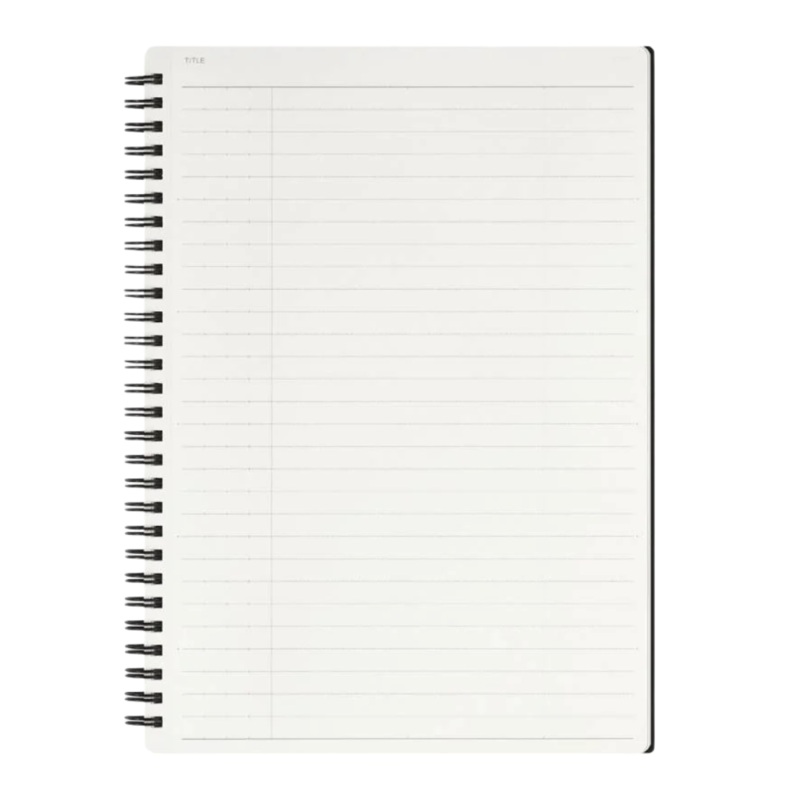 Maruman Mnemosyne B5 Notebook – Ruled (Black)