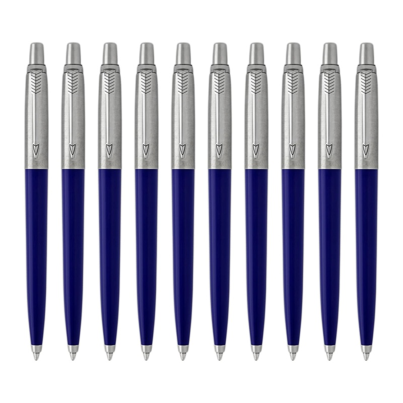 Parker Jotter Ballpoint Pen in Blue Barrel – Pack of 10