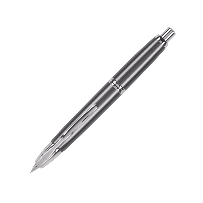 Pilot Vanishing Point Fountain Pen – Gun Metal with Rhodium Trim