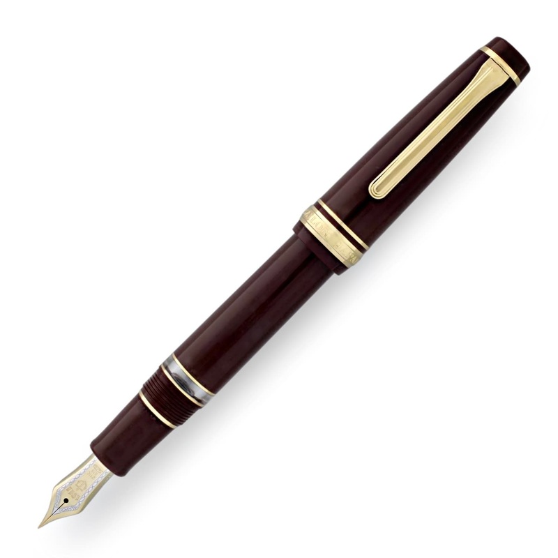Sailor Pro Gear Realo Fountain Pen in Maroon with Gold Trim – 21K Gold