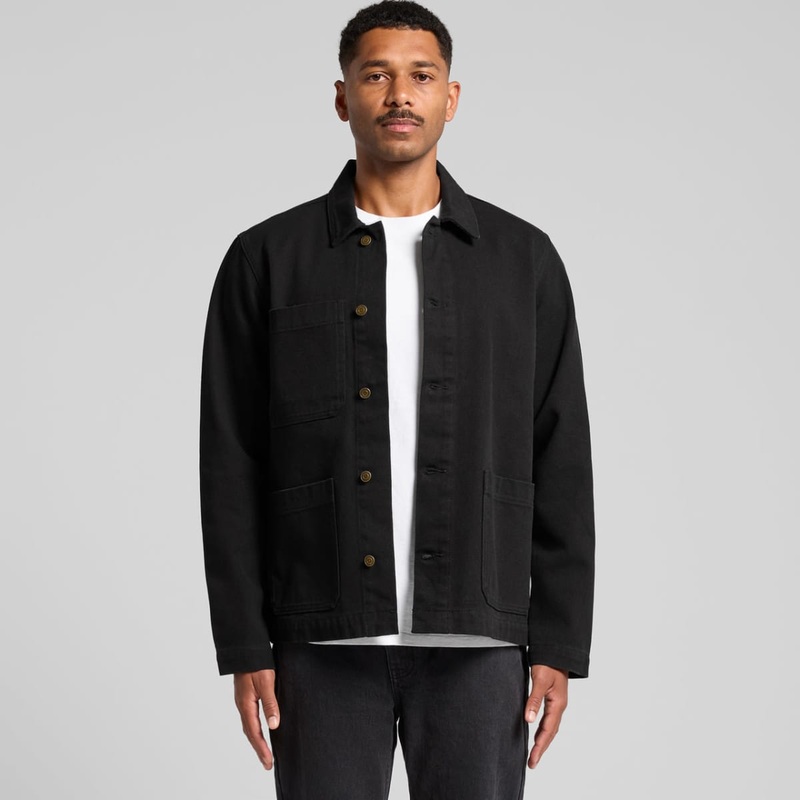 Canvas Chore Jacket|Black