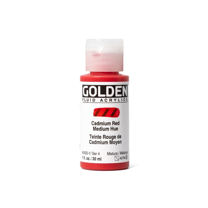 Golden Fluid Acrylics, Cadmium Red Medium Hue