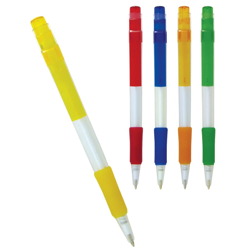 Plastic pen slime line frosted barrel rubber grip Comet