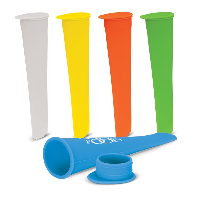 Pop Ice Block Mould|Green|Light blue|Orange|White|Yellow