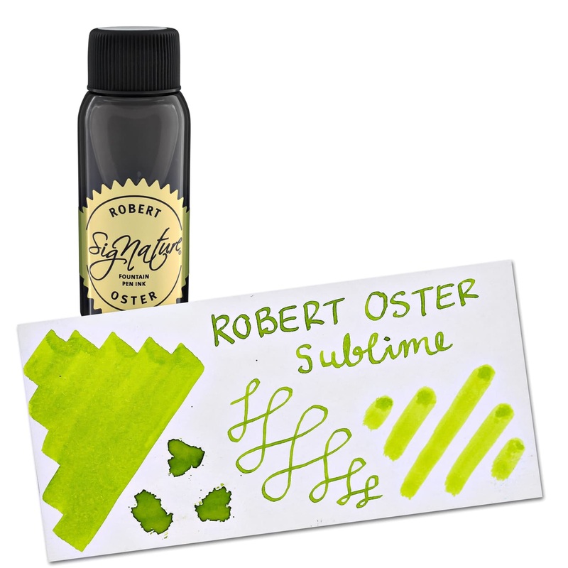 Robert Oster Bottled Ink in Sublime (Green Yellow) – 50 mL