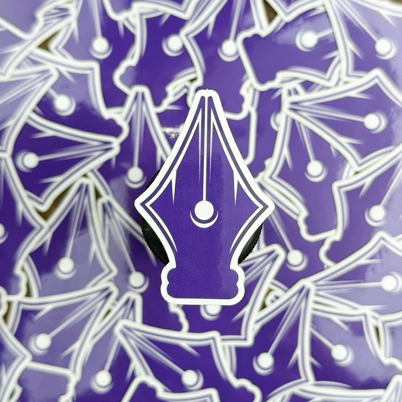 Atlas Stationers Sticker – Purple Nib