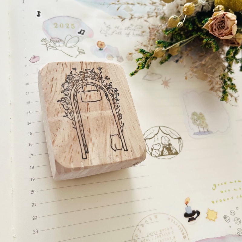 Catdoo Rubber Stamp – Cottage Garden
