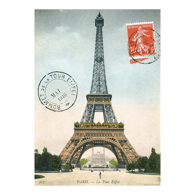 Cavallini Wrapping Paper Eiffel Tower