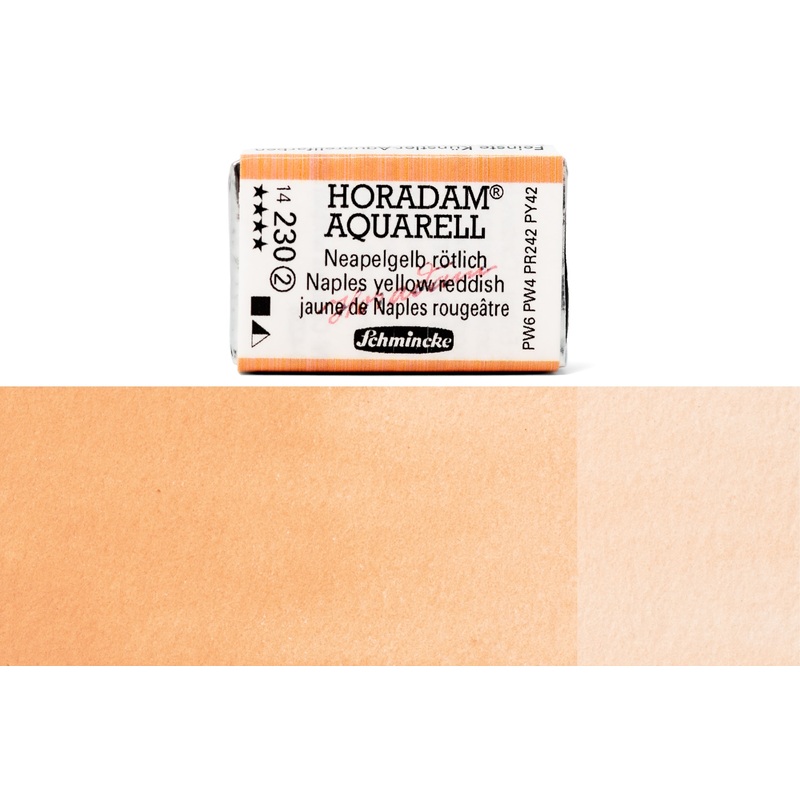 Horadam Watercolor Full Pan, #230 Naples Yellow Reddish