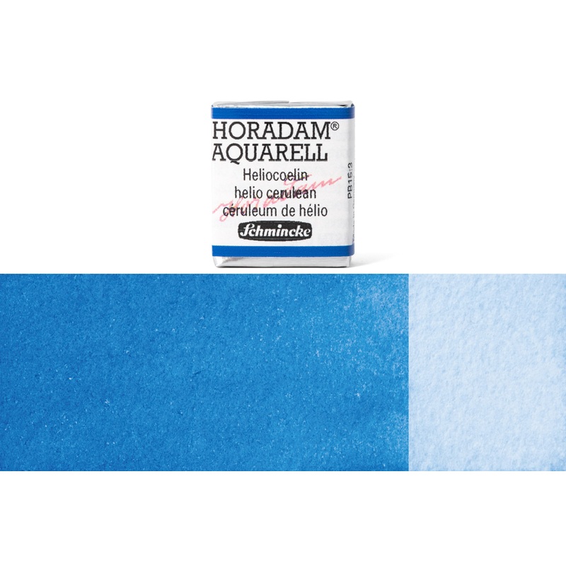 Horadam Watercolor Half Pan, #479 Helio Cerulean