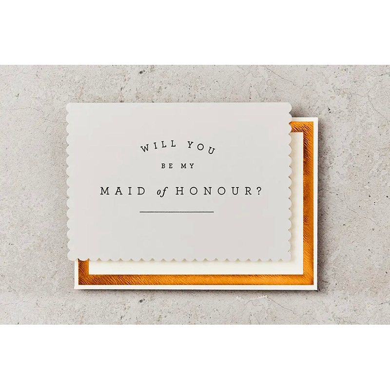 KATIE LEAMON Greeting Card – Maid of Honour