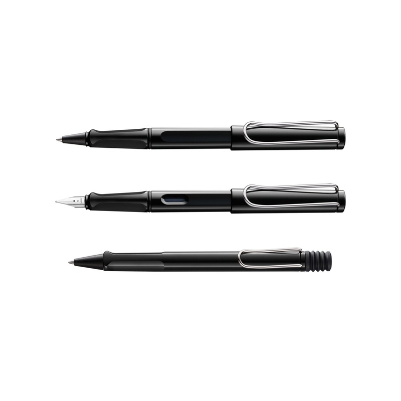 Lamy SAFARI SHINY BLACK Collection Fountain Pen Fine