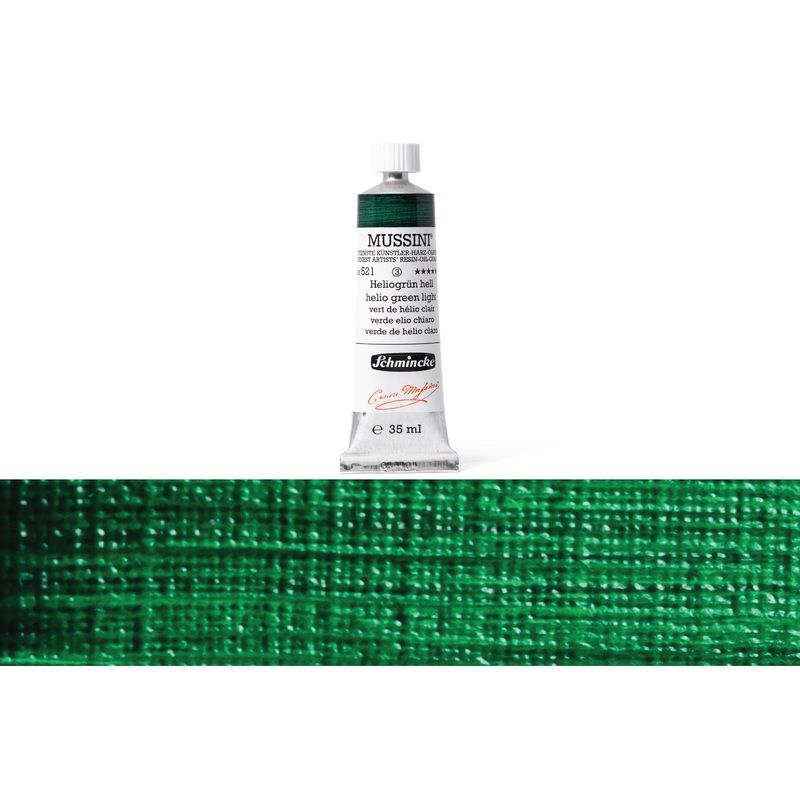 Mussini Oil Colors, 35 mL, #521 Helio Green Light