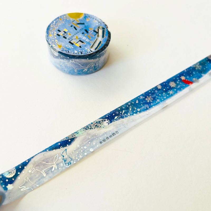 Shinzi Katoh Foil Washi Tape – Narcissus Moon