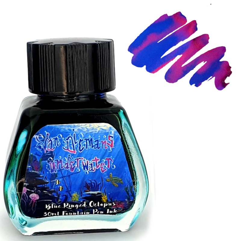 Van Dieman’s Fountain Pen Ink – (Underwater) Blue Ringed Octopus