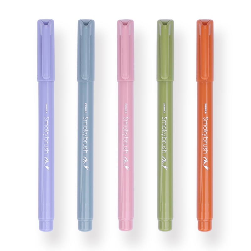 Zebra Smoky Brush Pen – Set of 5 – B