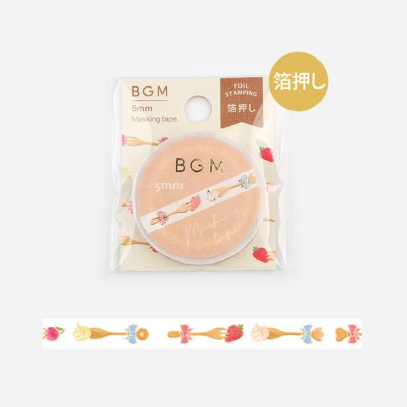 BGM Slim Washi tape – Knife Fork