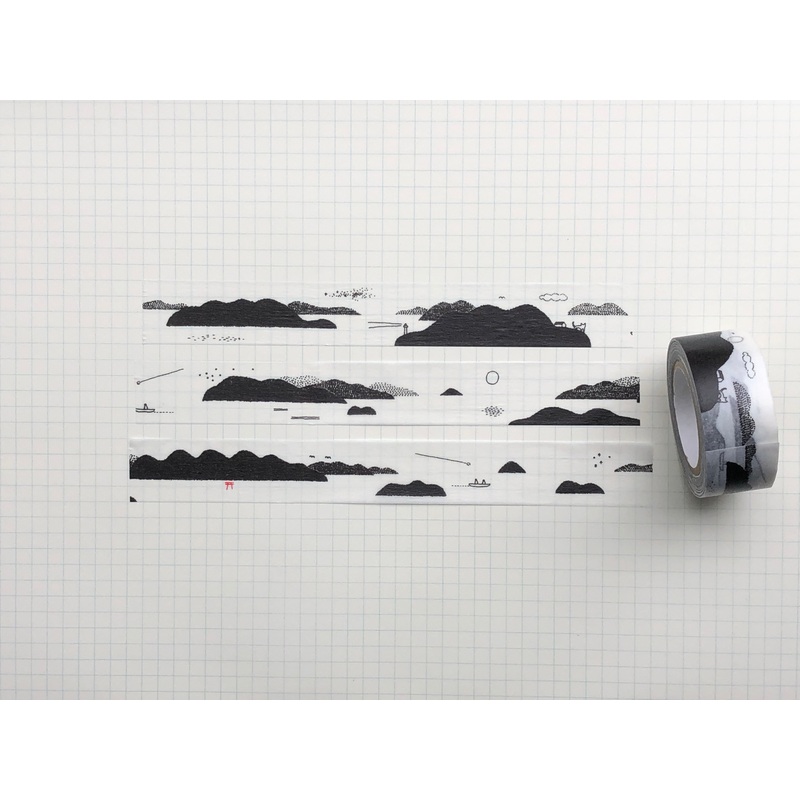 Classiky x shunshun Shimanami Masking Tape – Black