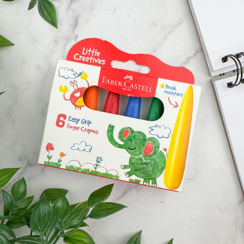 Faber-Castell Little Creatives 6 Easy Grip Finger Crayons