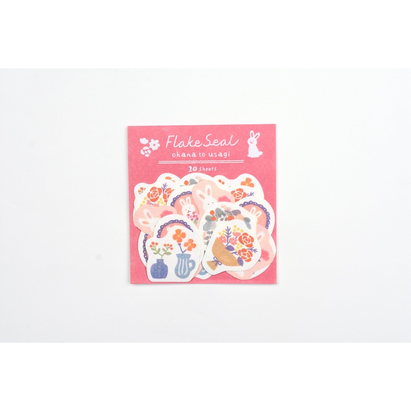 Furukawa Paper Flake Stickers – Flower and Rabbit