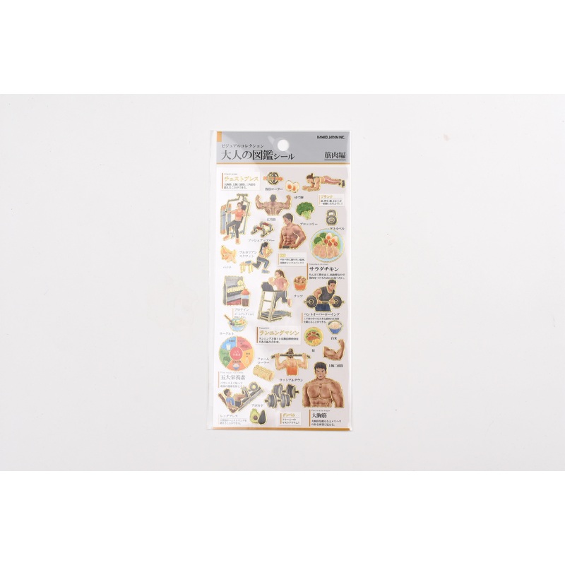 Kamio Adult Illustrated Picture Book Stickers – Muscle