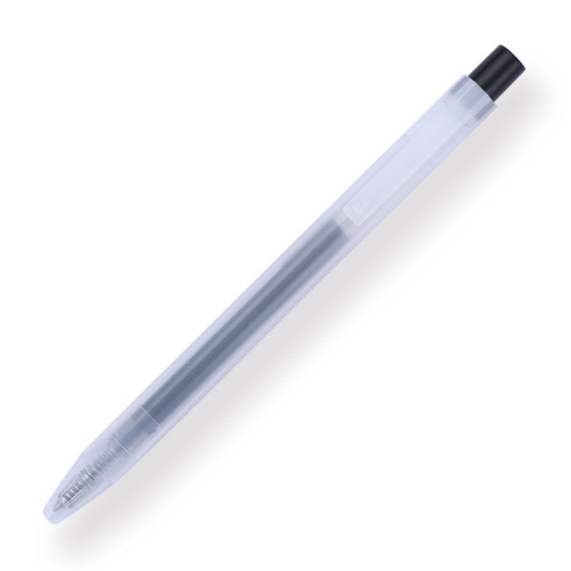 Muji Smooth Gel Ink Ballpoint Pen Knock Type – 0.5mm – Black
