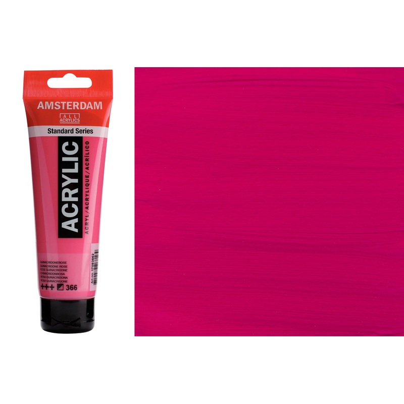 Amsterdam Standard Acrylic Colors, 120 mL, Quinacridone Rose