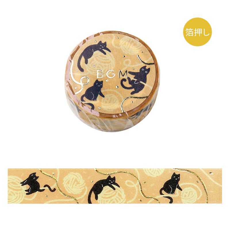 BGM Washi Tape – Foil Stamping Life – Cat and Thread