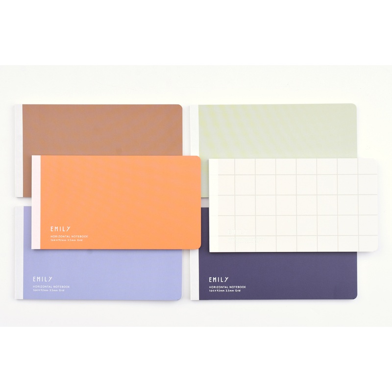 EMILy Horizontal Notebook Blue Gray